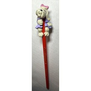 Vintage Unsharpened 1986 Pound Puppies Pencil and Topper  Tonka Corp Taiwan